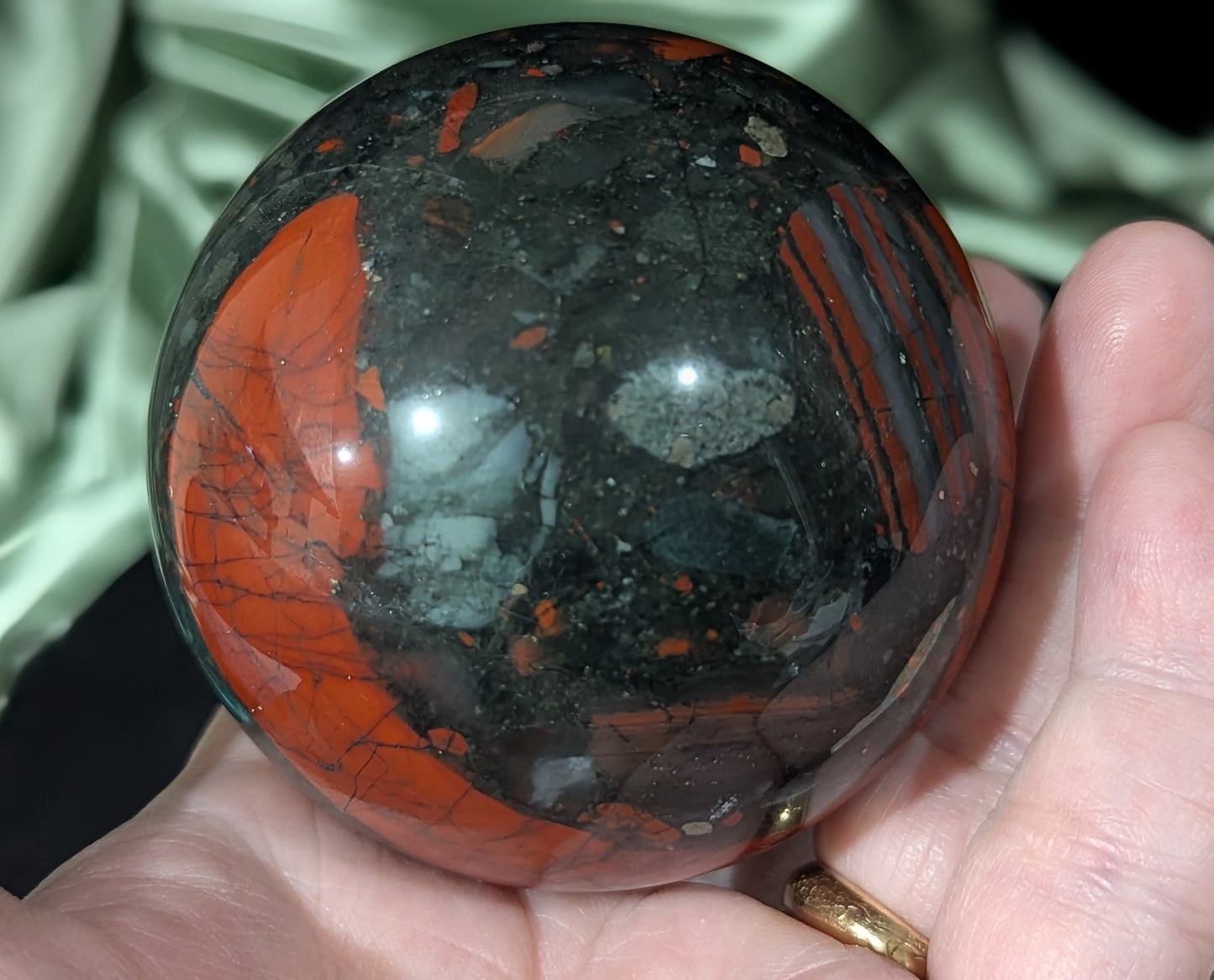 African Bloodstone Sphere