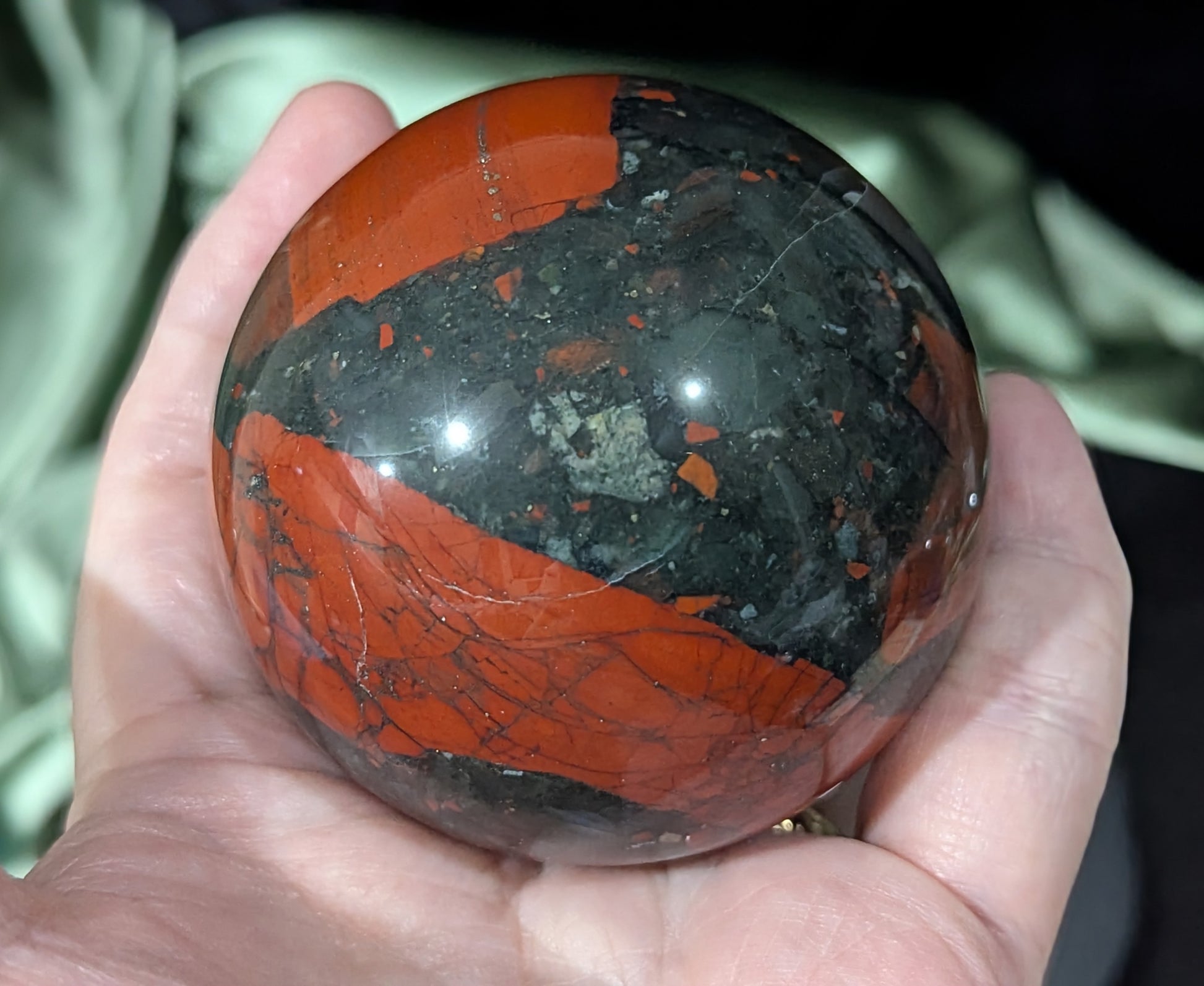 African Bloodstone Sphere