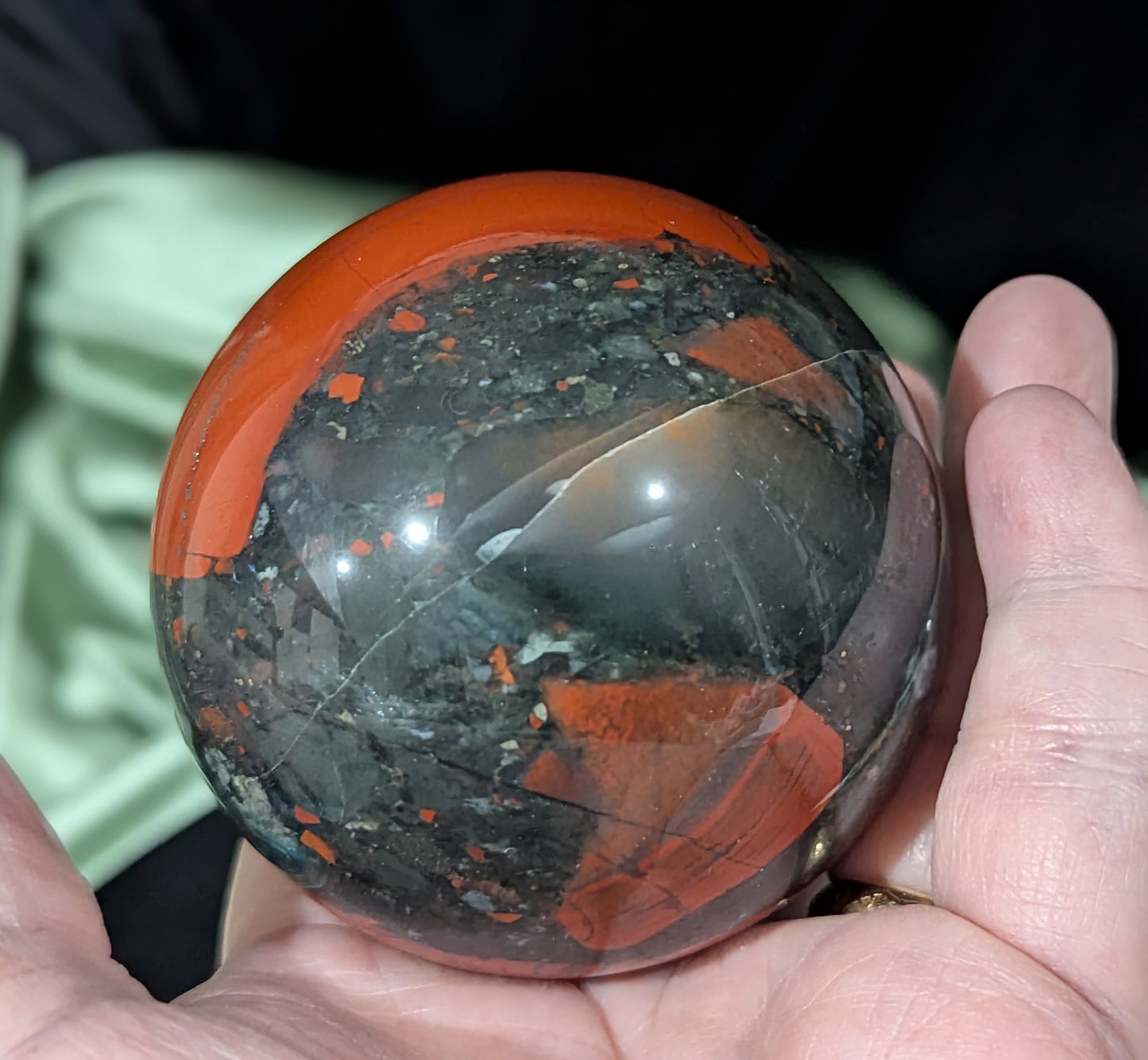 African Bloodstone Sphere