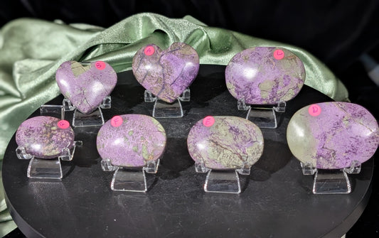 Atlantisite Hearts and Palm Stones