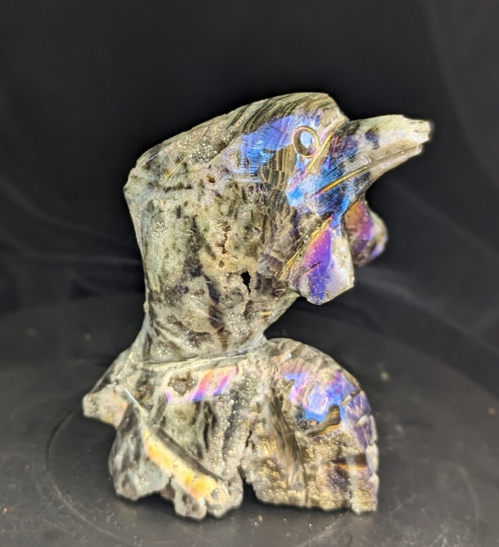 Aura Sphalerite Dolphin Figurine