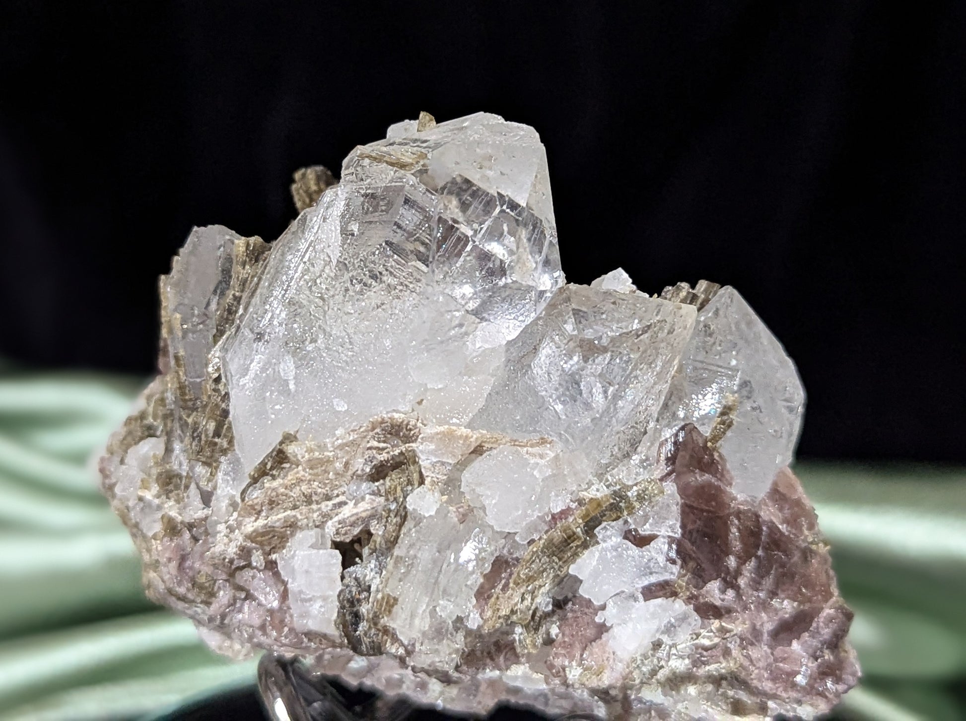 Axinite on Epidote Specimen
