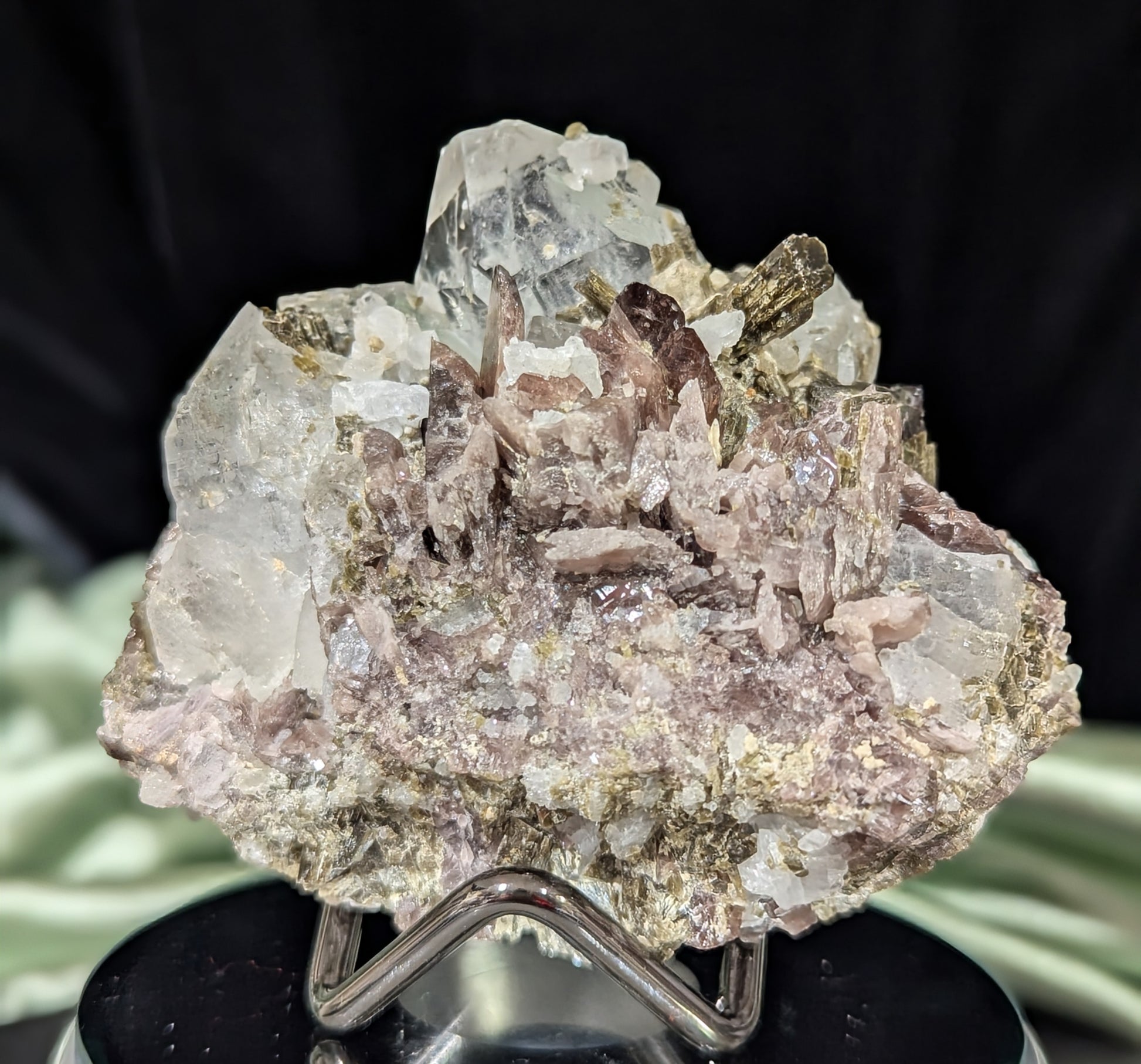 Axinite on Epidote Specimen