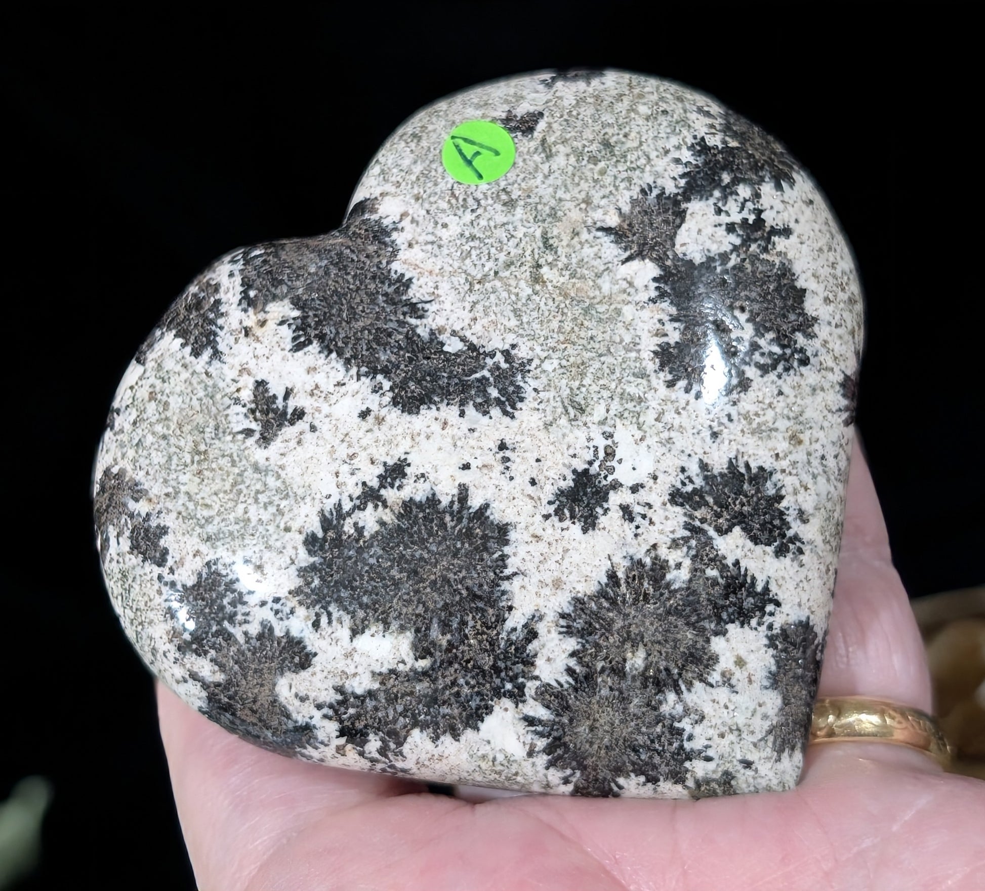 Back Tourmaline on Epidote Heart