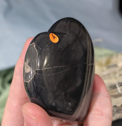 Banded Black Onyx Heart