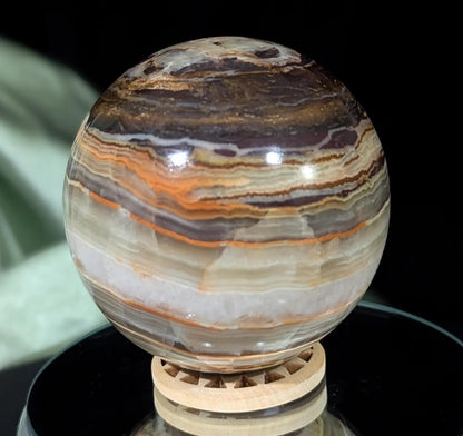 Banded Green Onyx Sphere