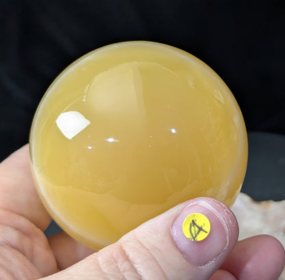 Banded Lemon Calcite Sphere