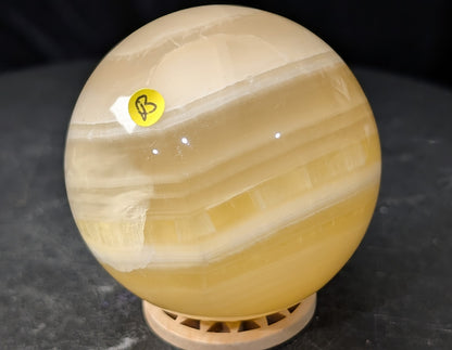 Banded Lemon Calcite Sphere
