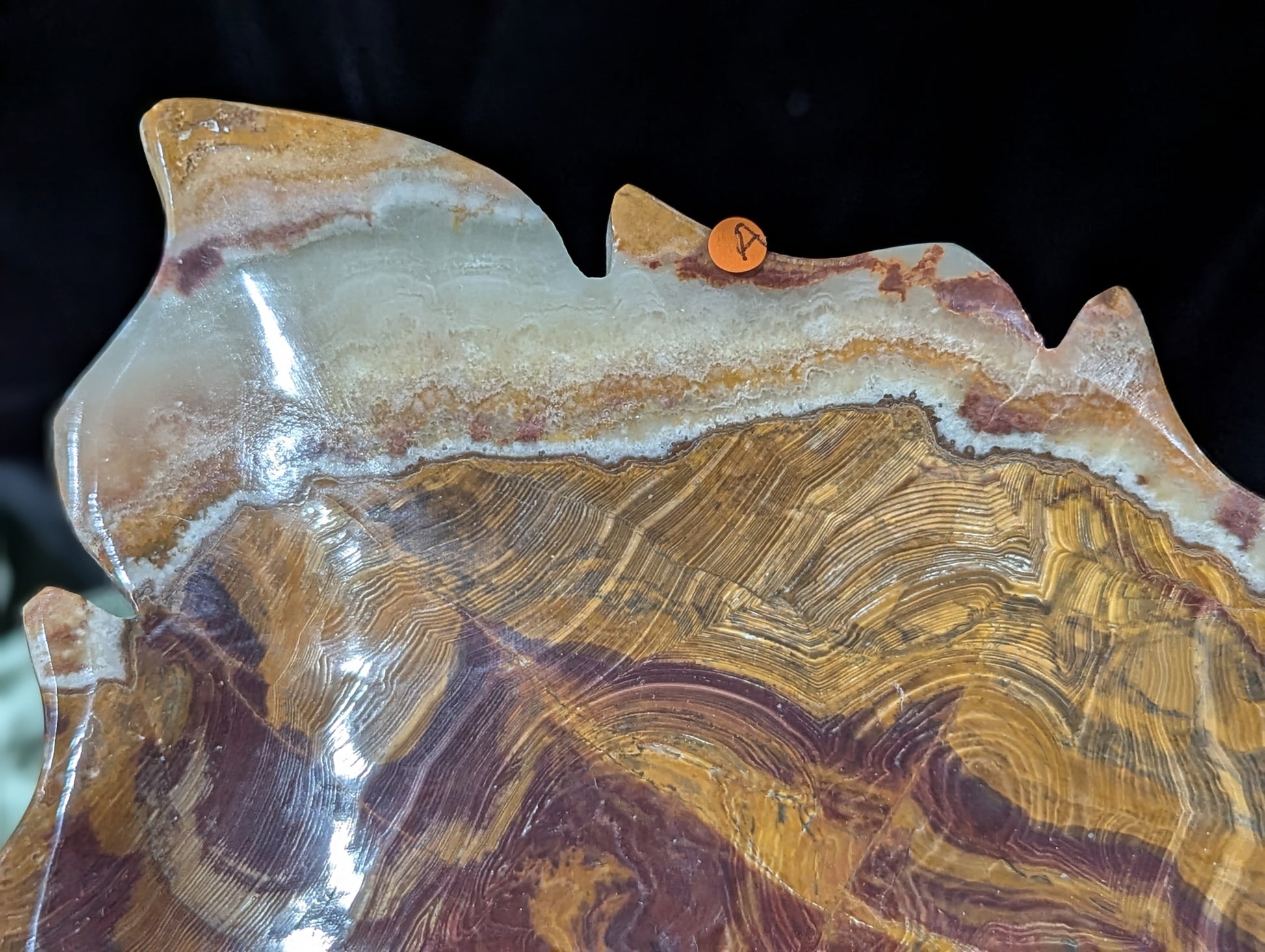 Banded Onyx Leaf Bowl