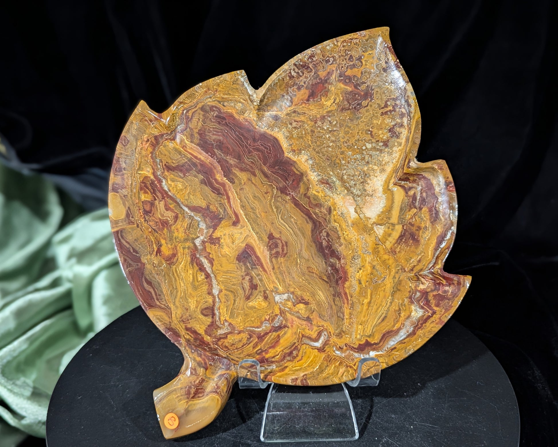 Banded Onyx Leaf Bowl