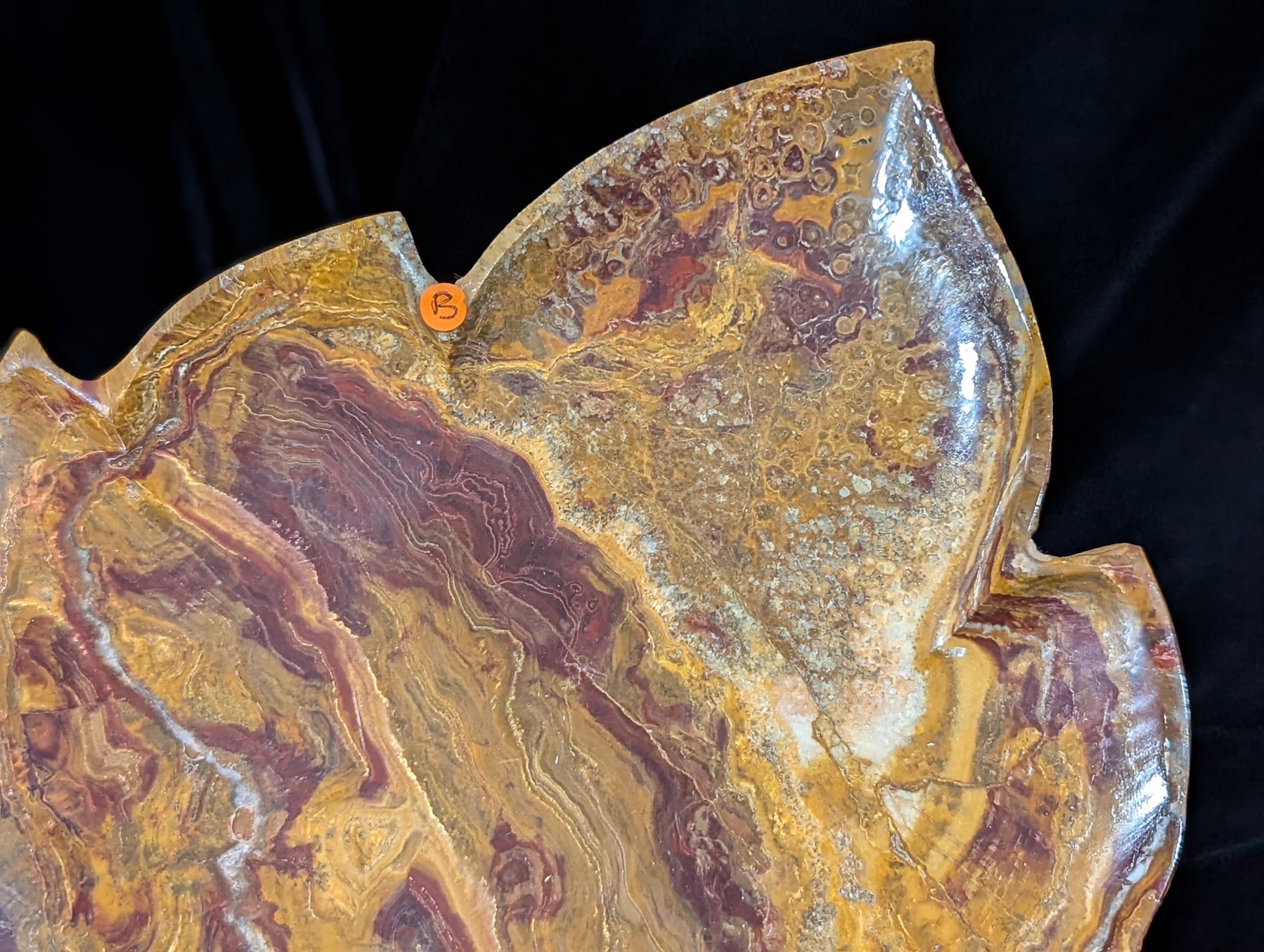 Banded Onyx Leaf Bowl