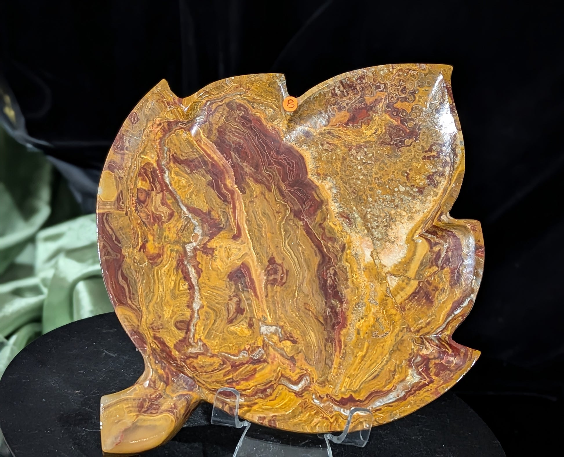 Banded Onyx Leaf Bowl