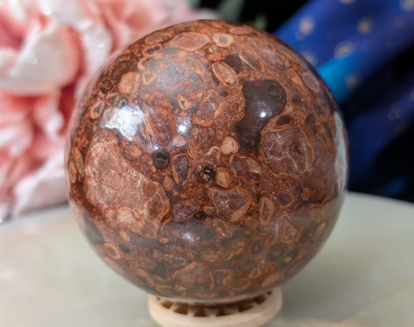 Bird's Eye Jasper Sphere