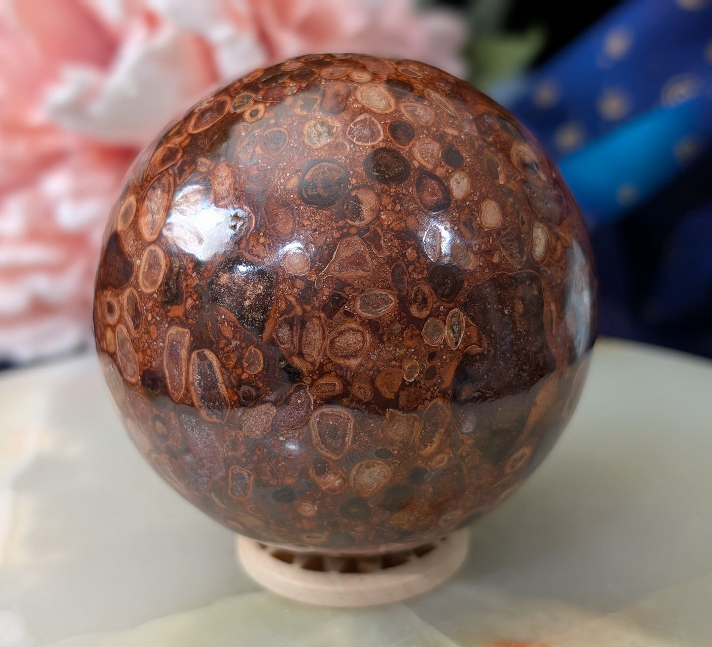 Bird's Eye Jasper Sphere