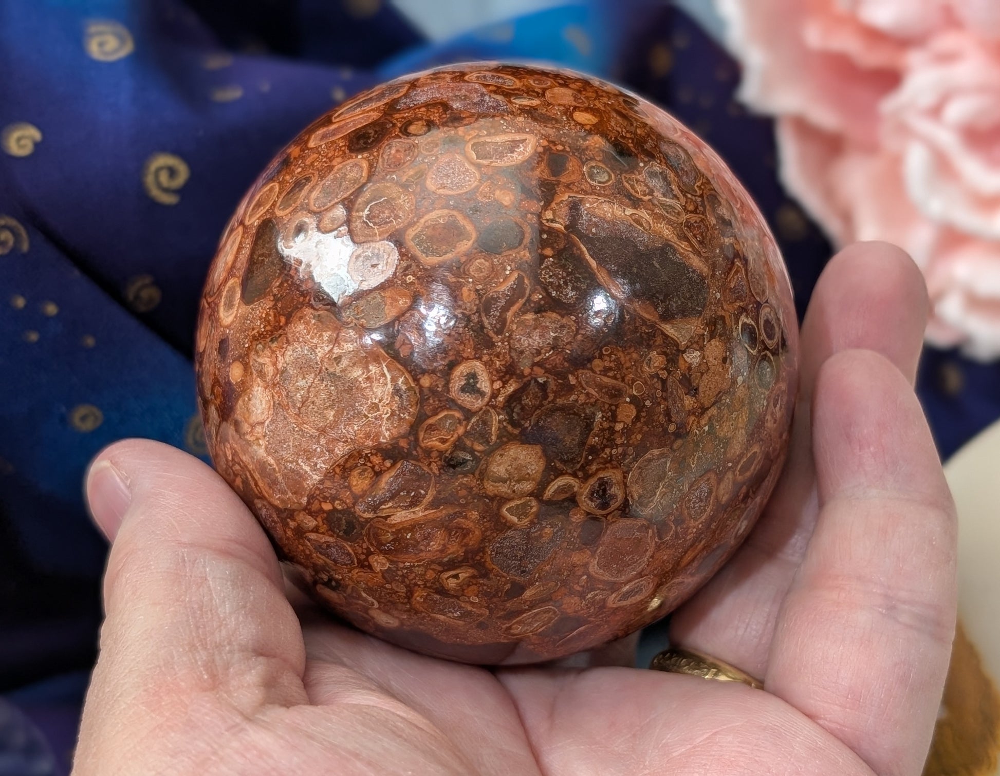 Bird's Eye Jasper Sphere