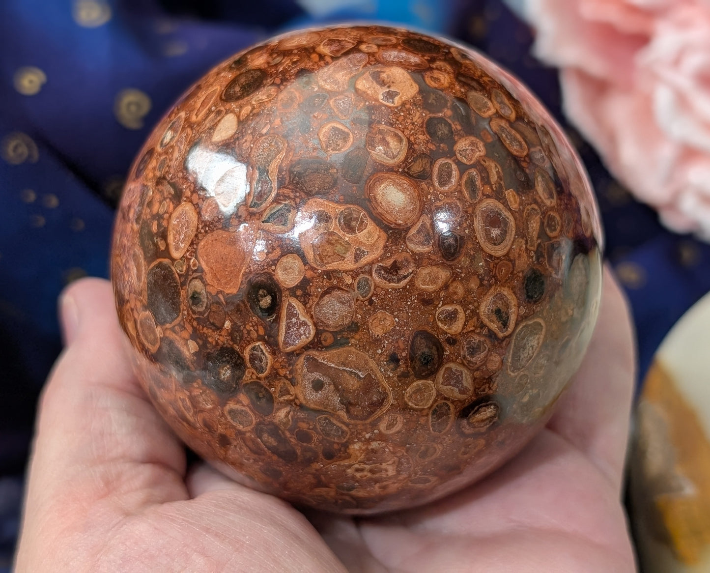 Bird's Eye Jasper Sphere