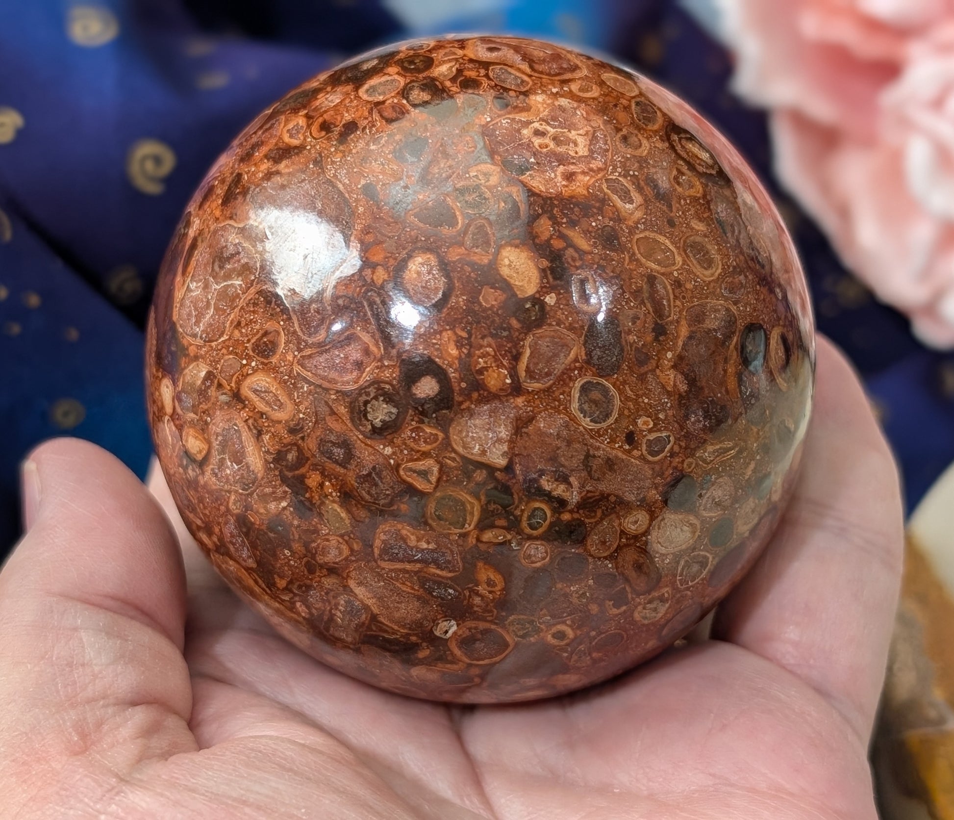 Bird's Eye Jasper Sphere