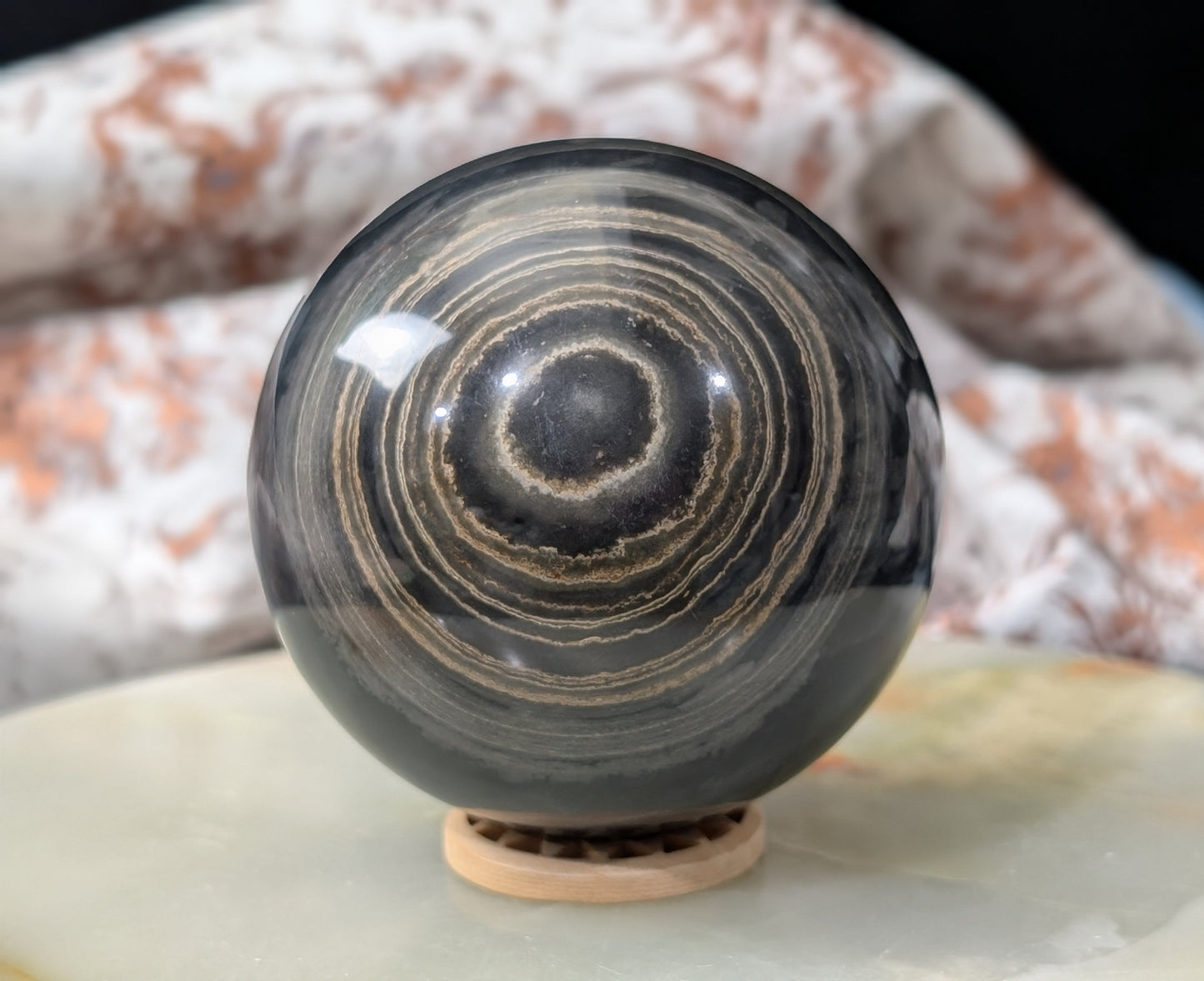 Black Banded Onyx Sphere