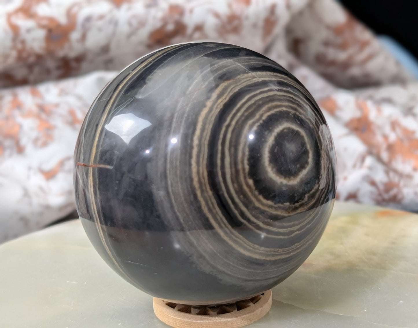 Black Banded Onyx Sphere