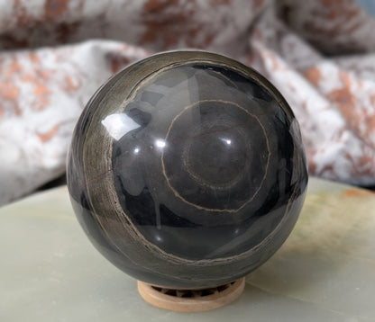 Black Banded Onyx Sphere