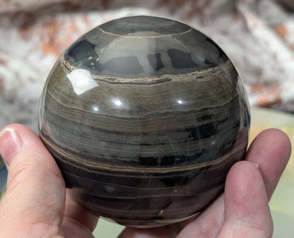 Black Banded Onyx Sphere
