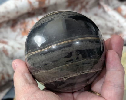 Black Banded Onyx Sphere