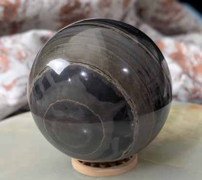Black Banded Onyx Sphere