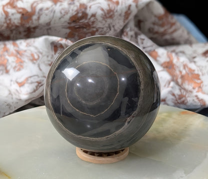 Black Banded Onyx Sphere