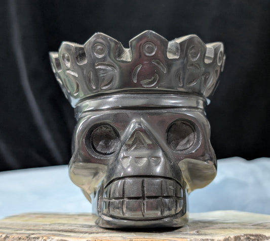 Black Jade Crowned Skull