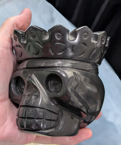 Black Jade Crowned Skull