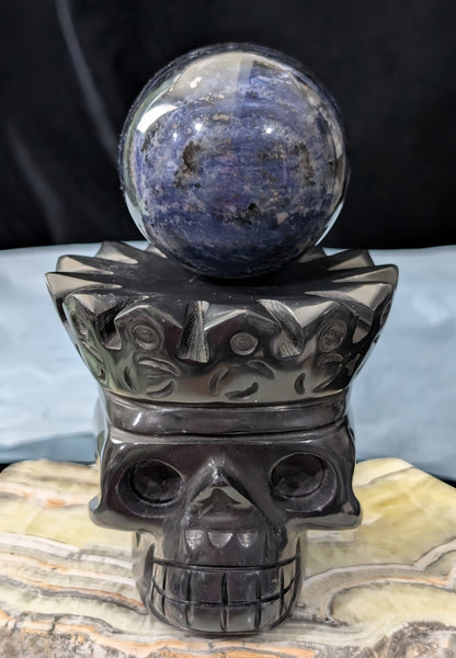 Black Jade Crowned Skull