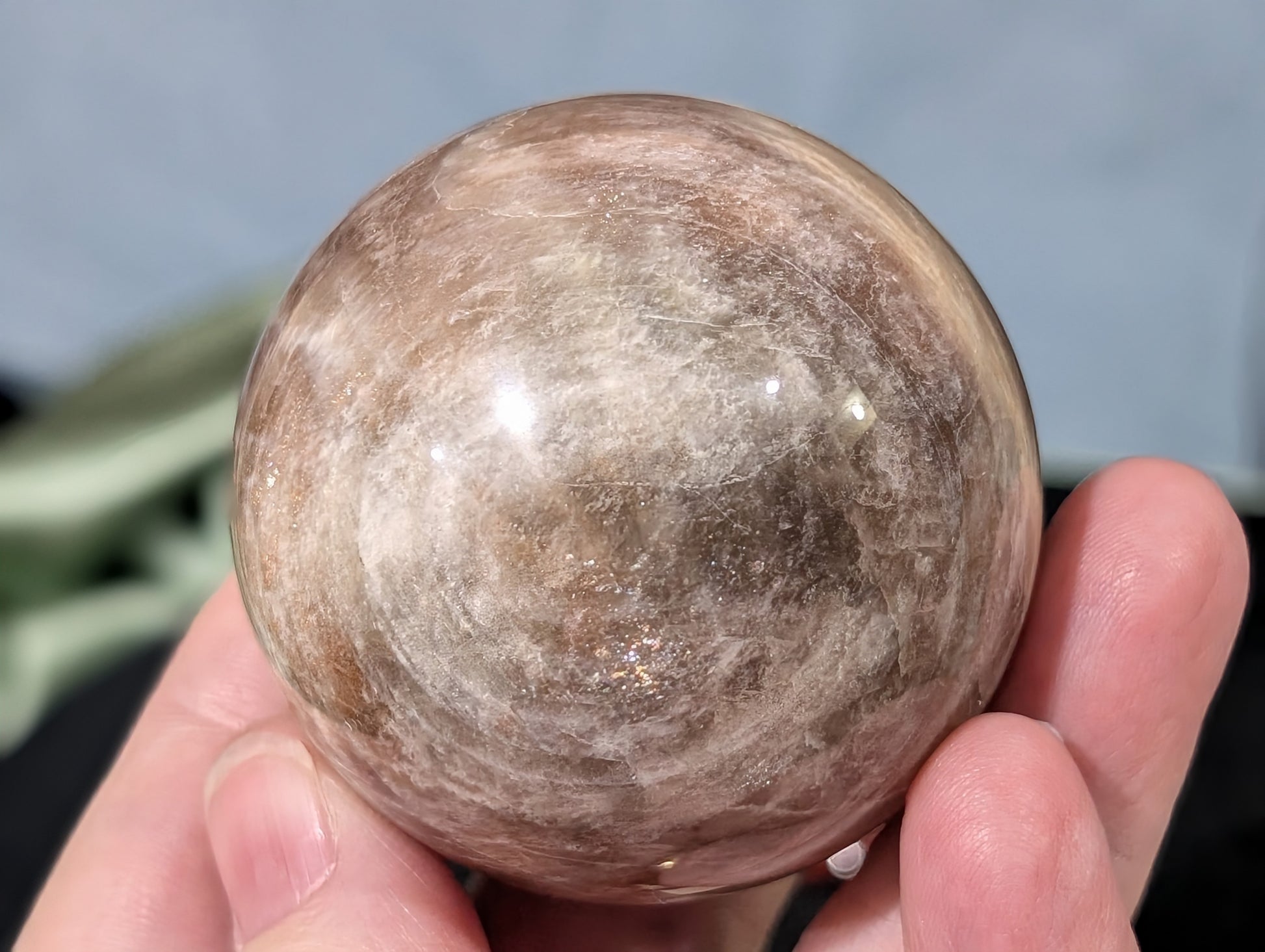 Black Moonstone Sphere