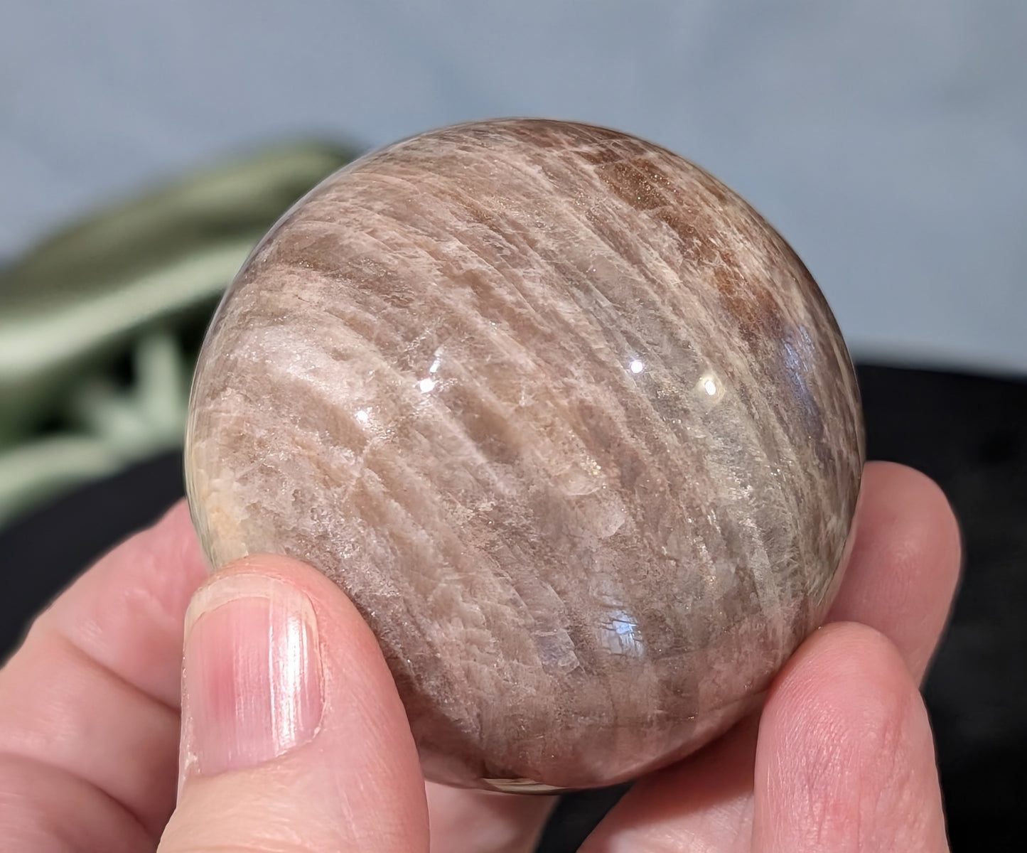 Black Moonstone Sphere