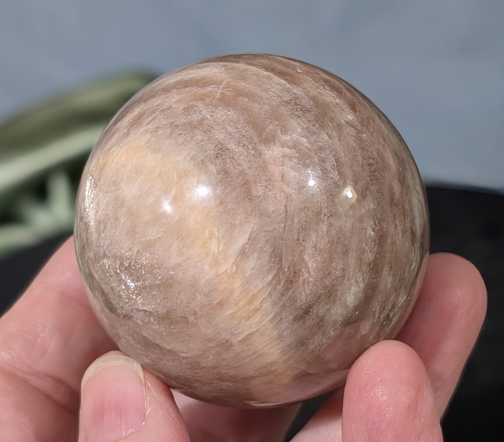 Black Moonstone Sphere