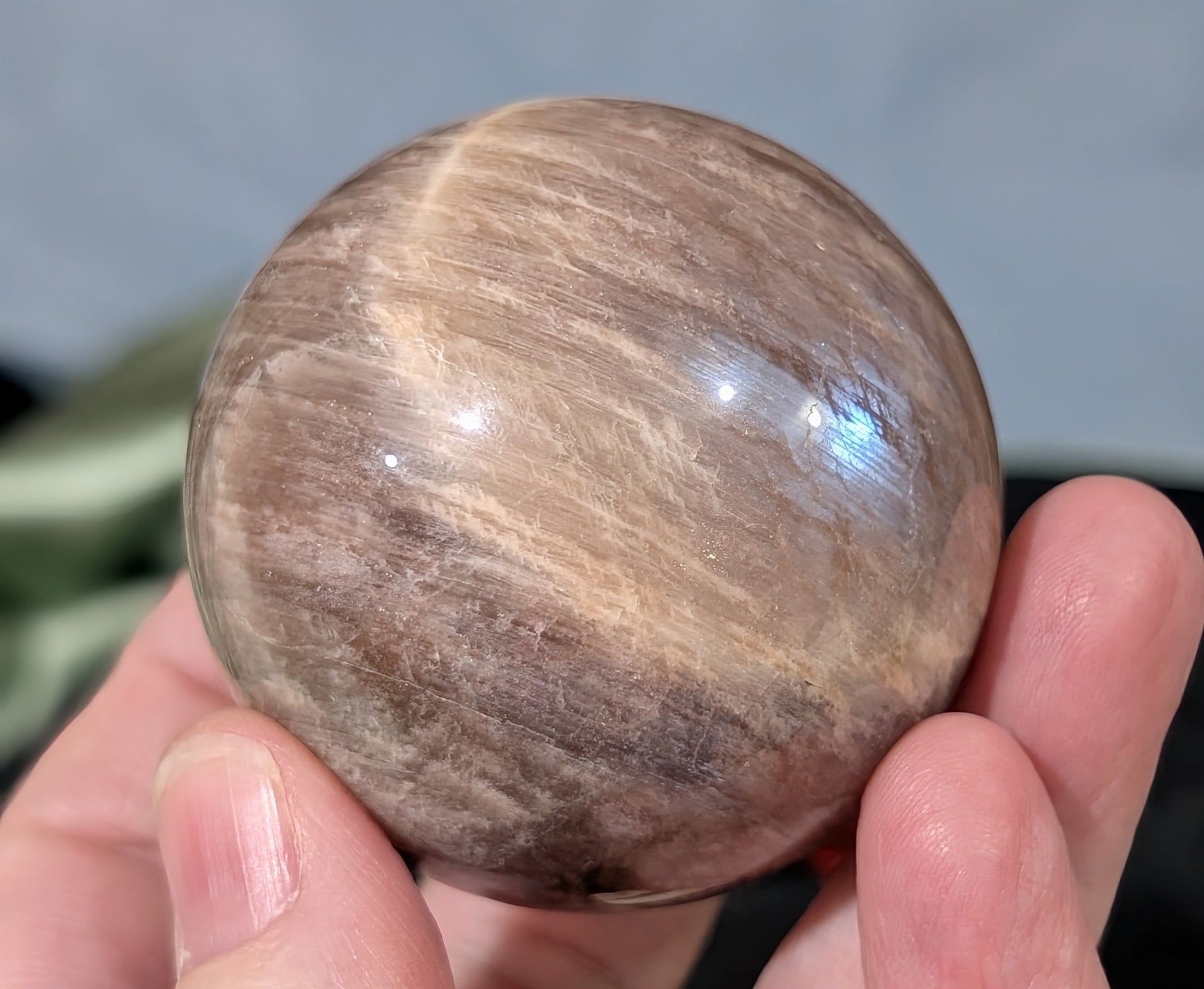 Black Moonstone Sphere