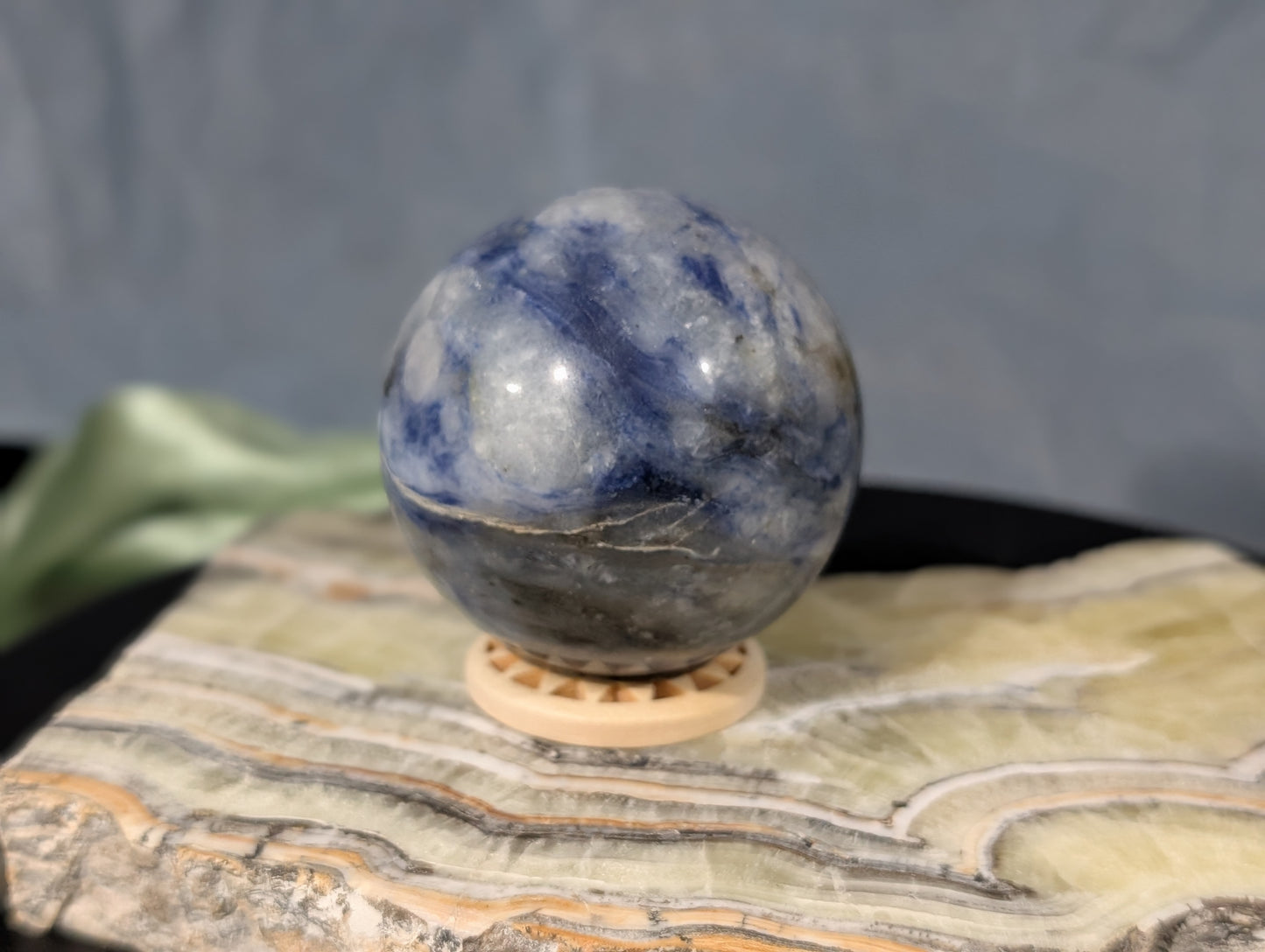 Blue Afghanite Sphere