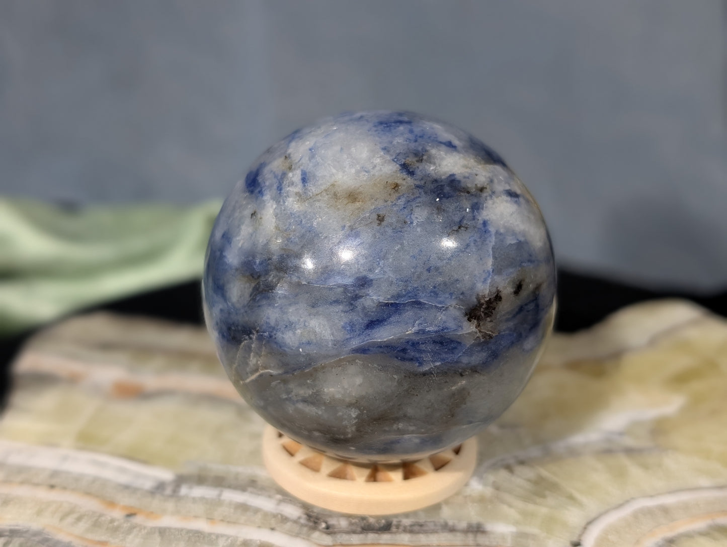 Blue Afghanite Sphere