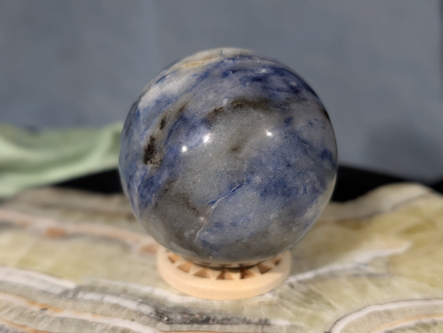 Blue Afghanite Sphere