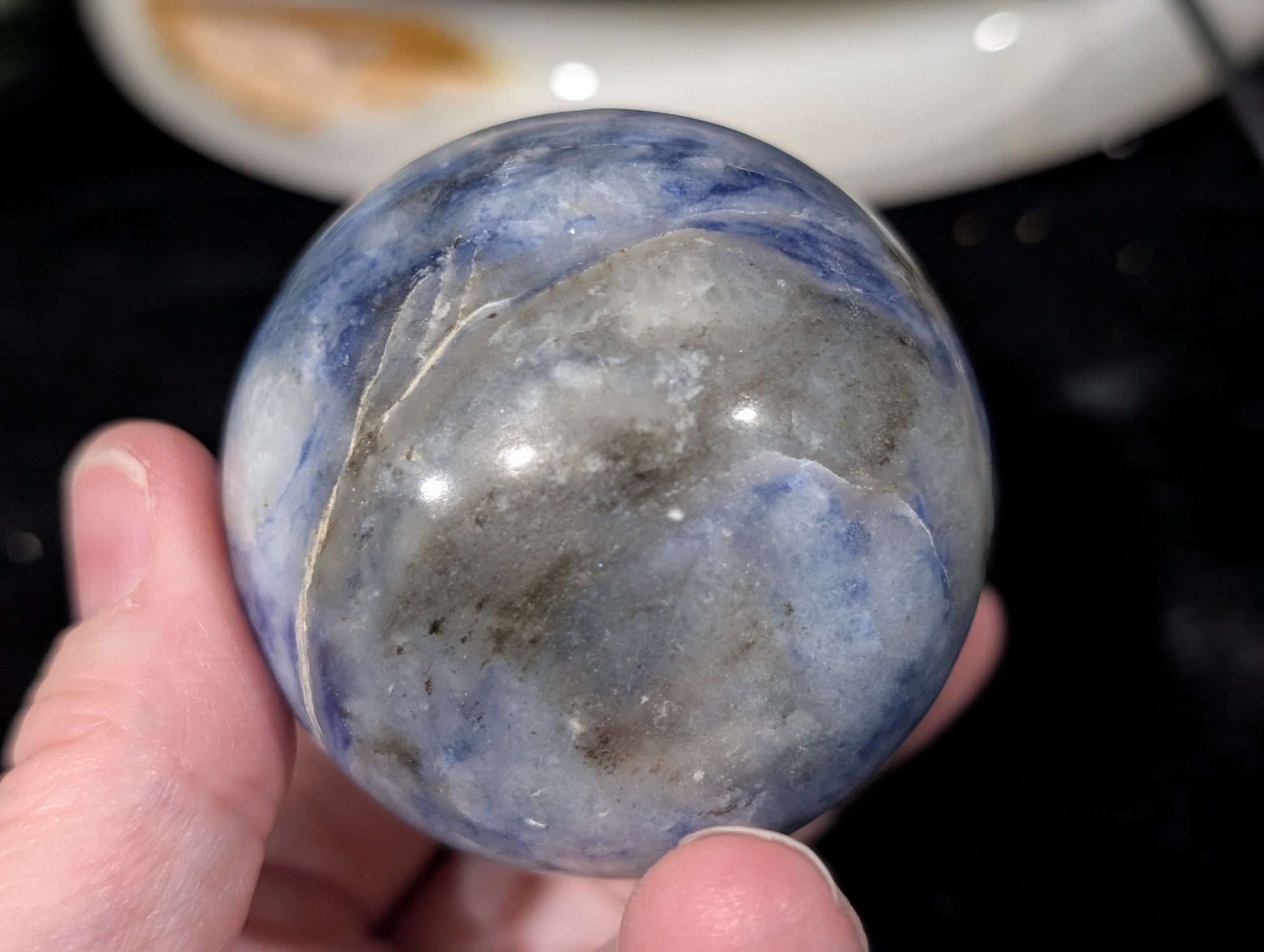 Blue Afghanite Sphere