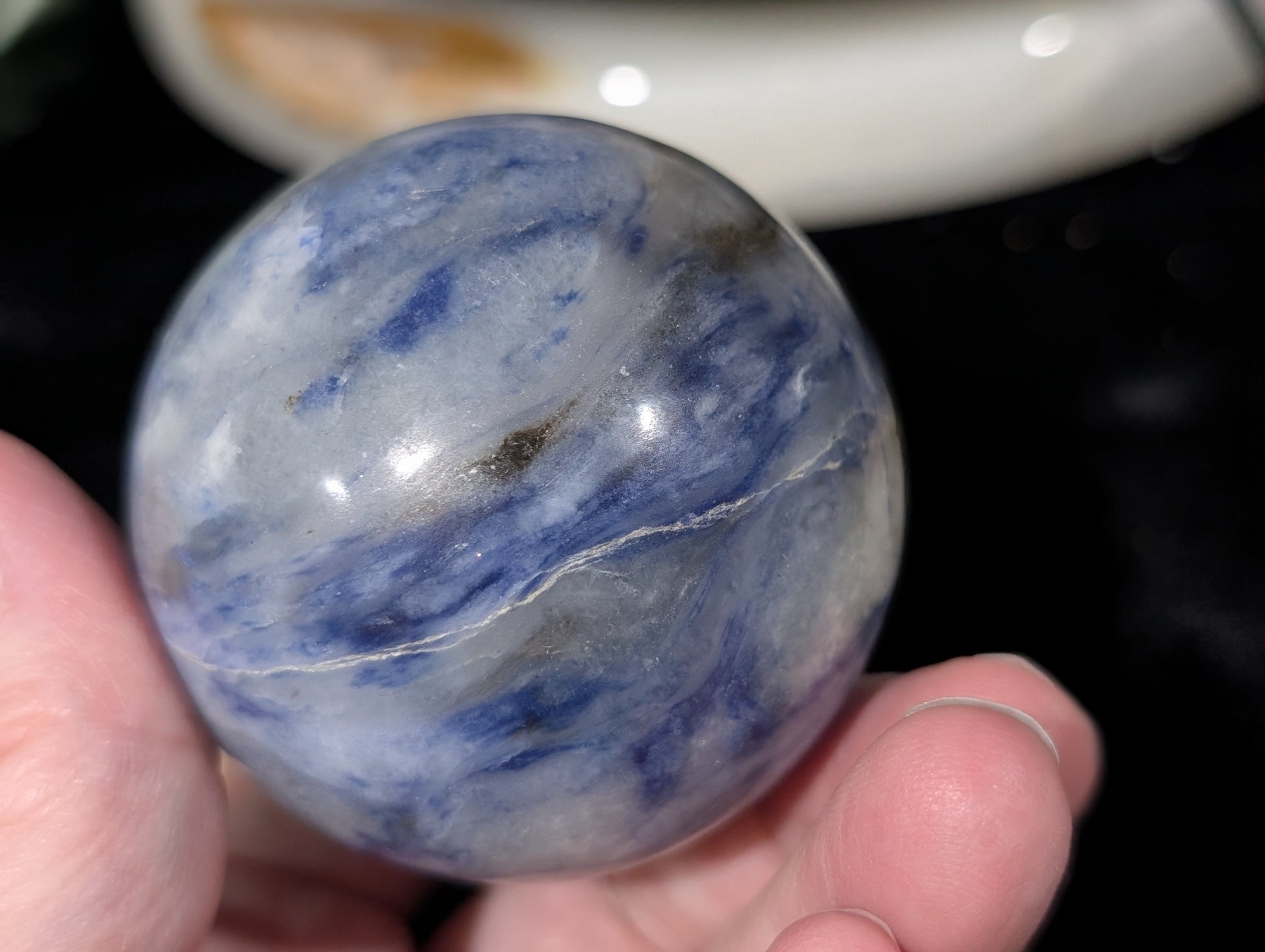 Blue Afghanite Sphere