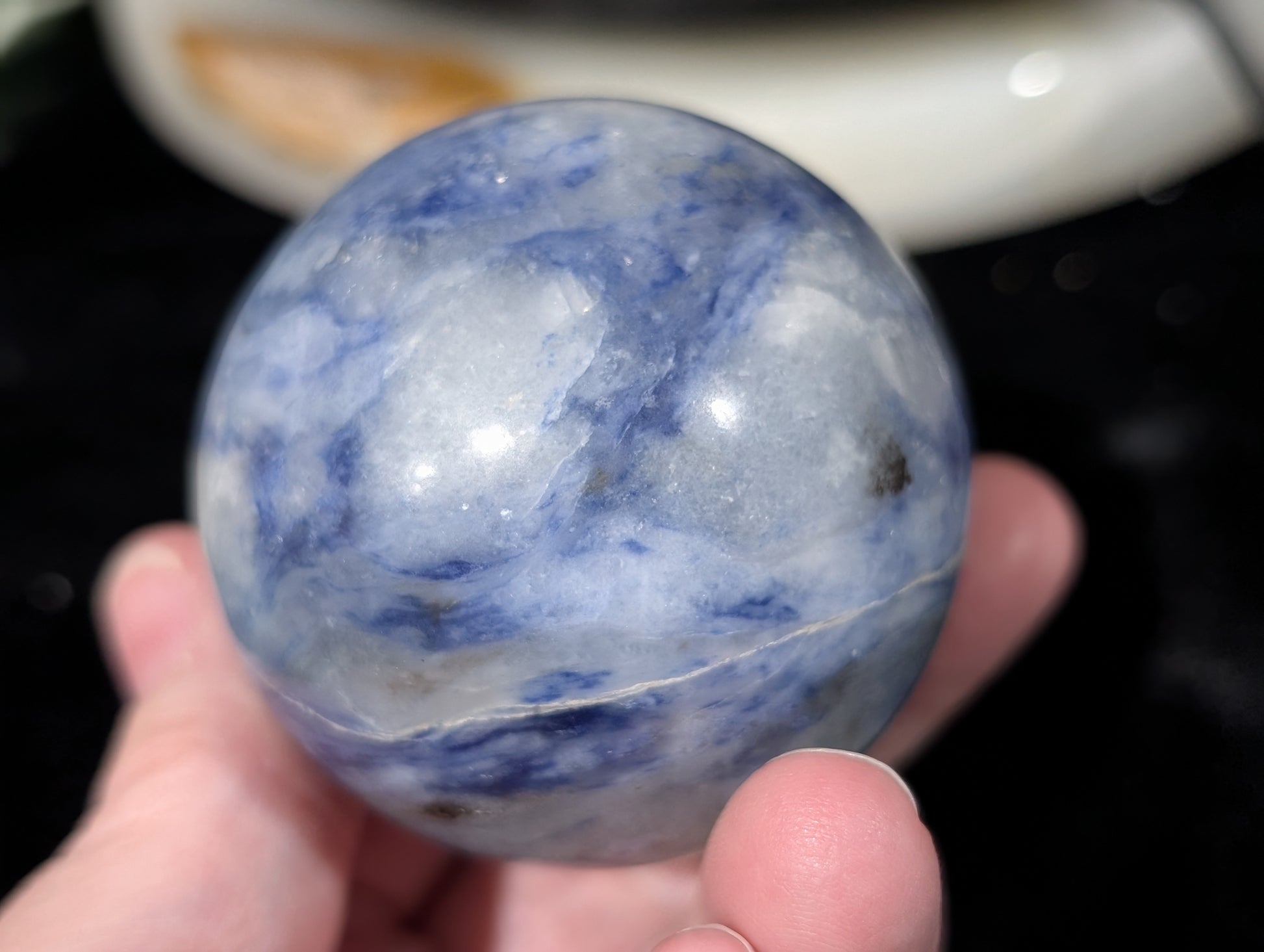 Blue Afghanite Sphere