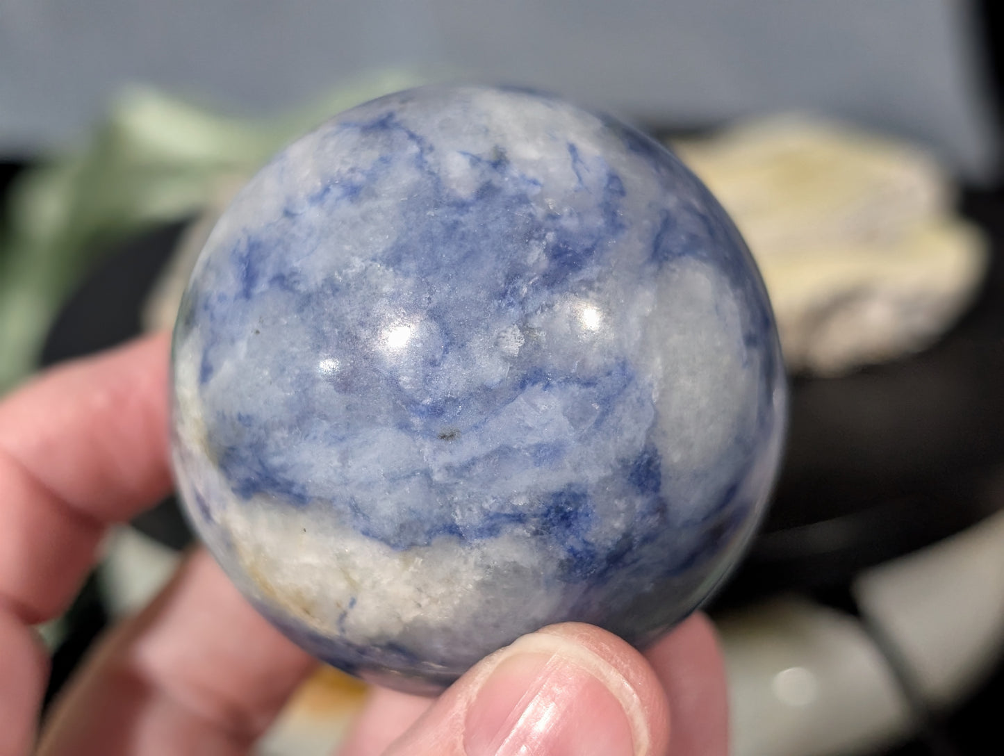 Blue Afghanite Sphere