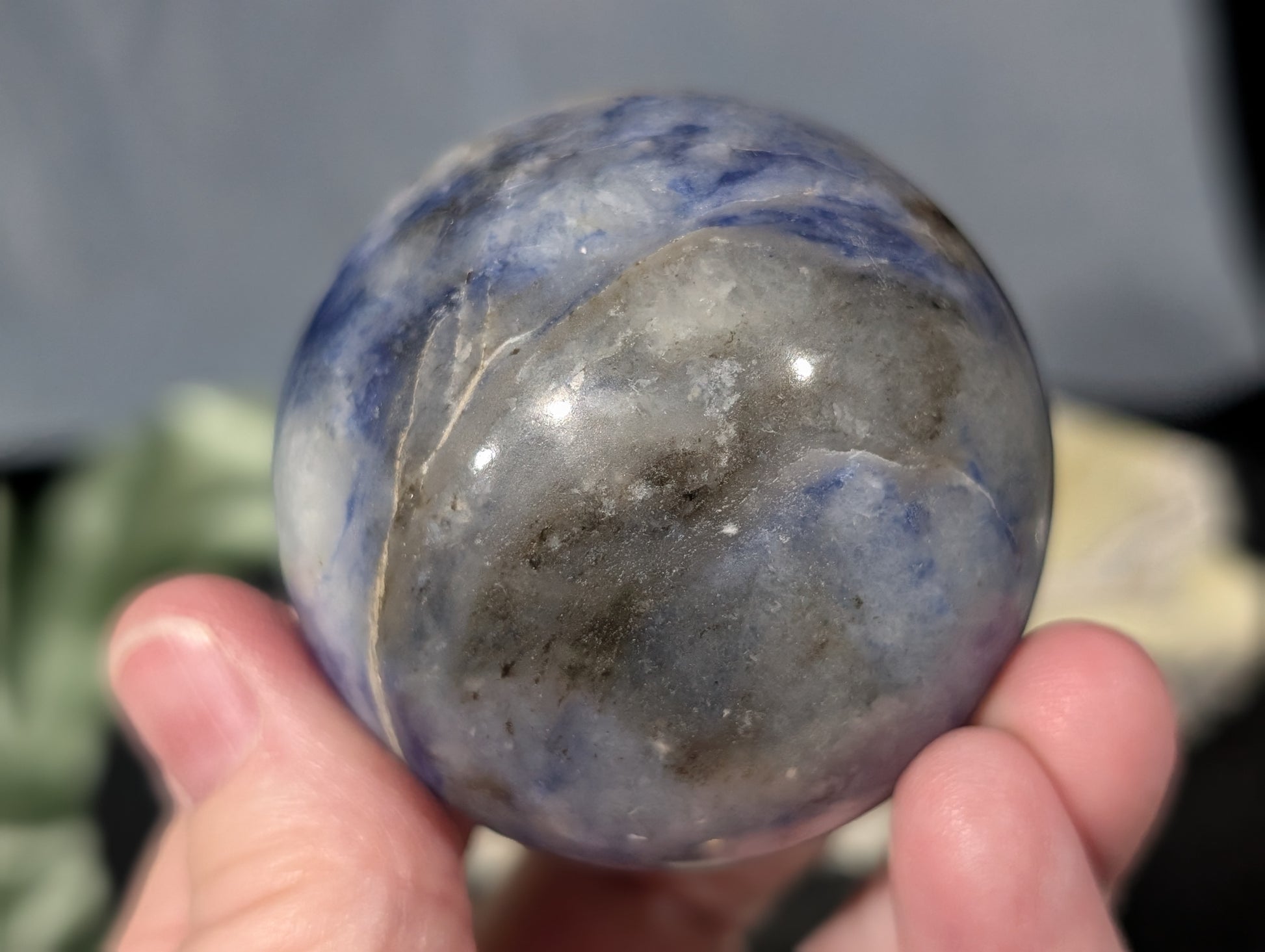 Blue Afghanite Sphere