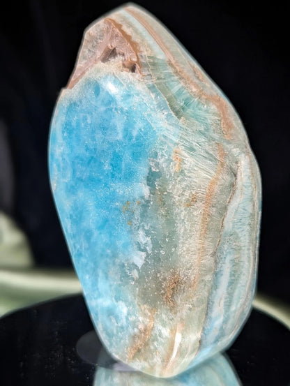 Blue Aragonite with Smithsonite Freeform