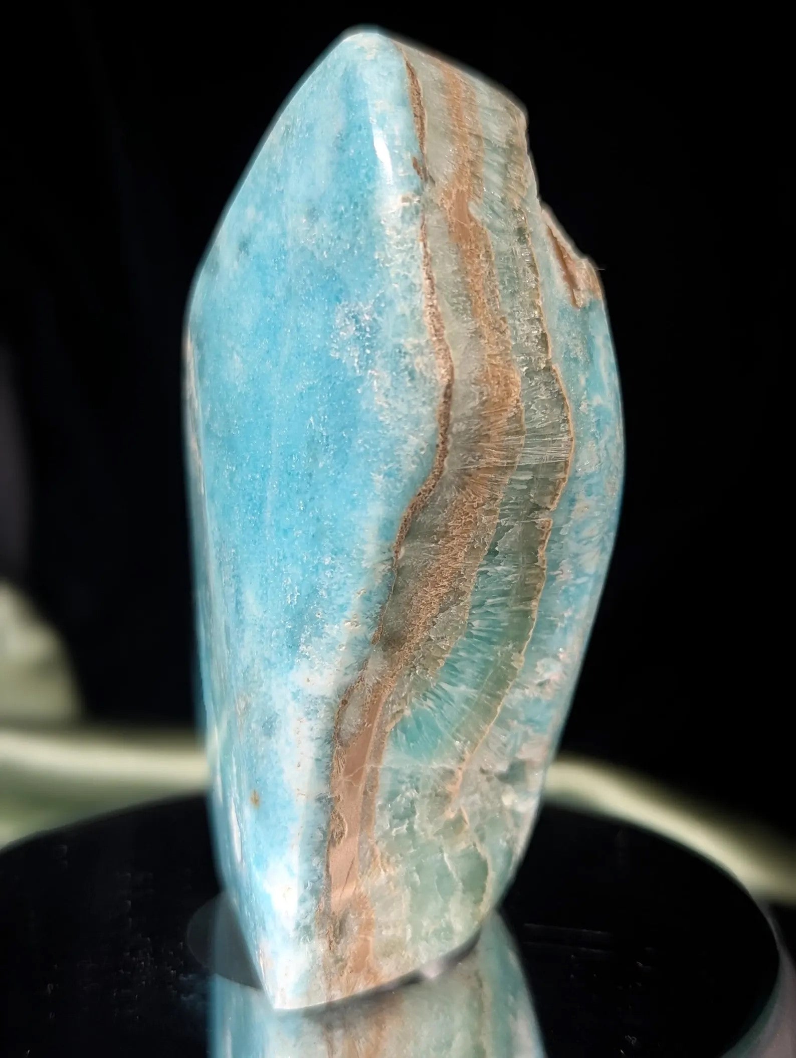 Blue Aragonite with Smithsonite Freeform