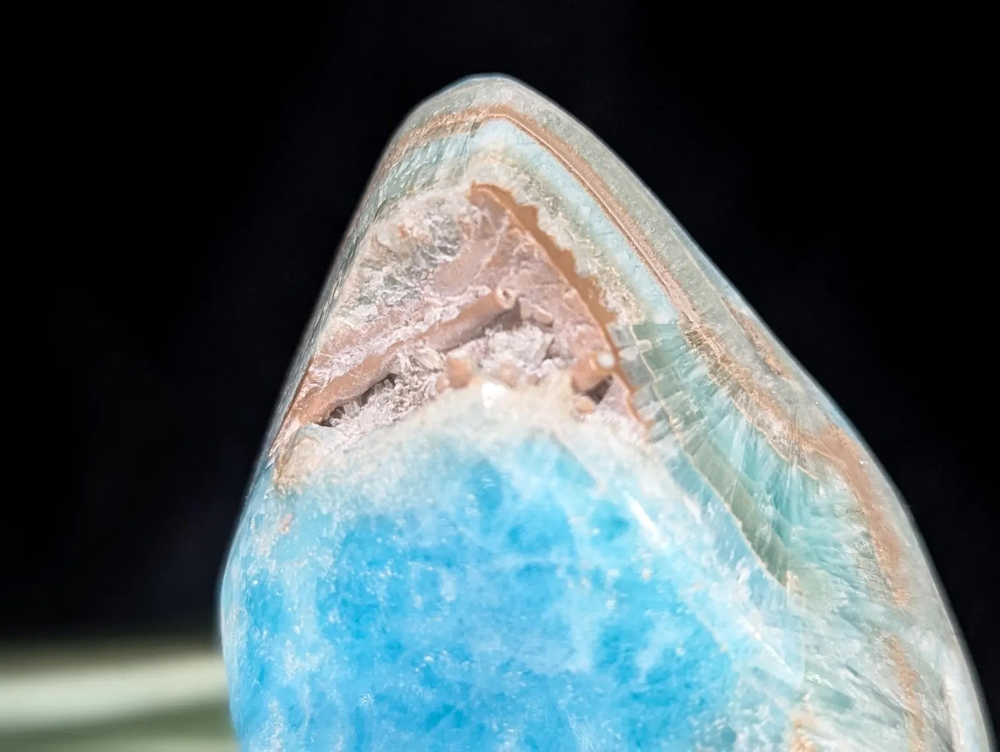 Blue Aragonite with Smithsonite Freeform