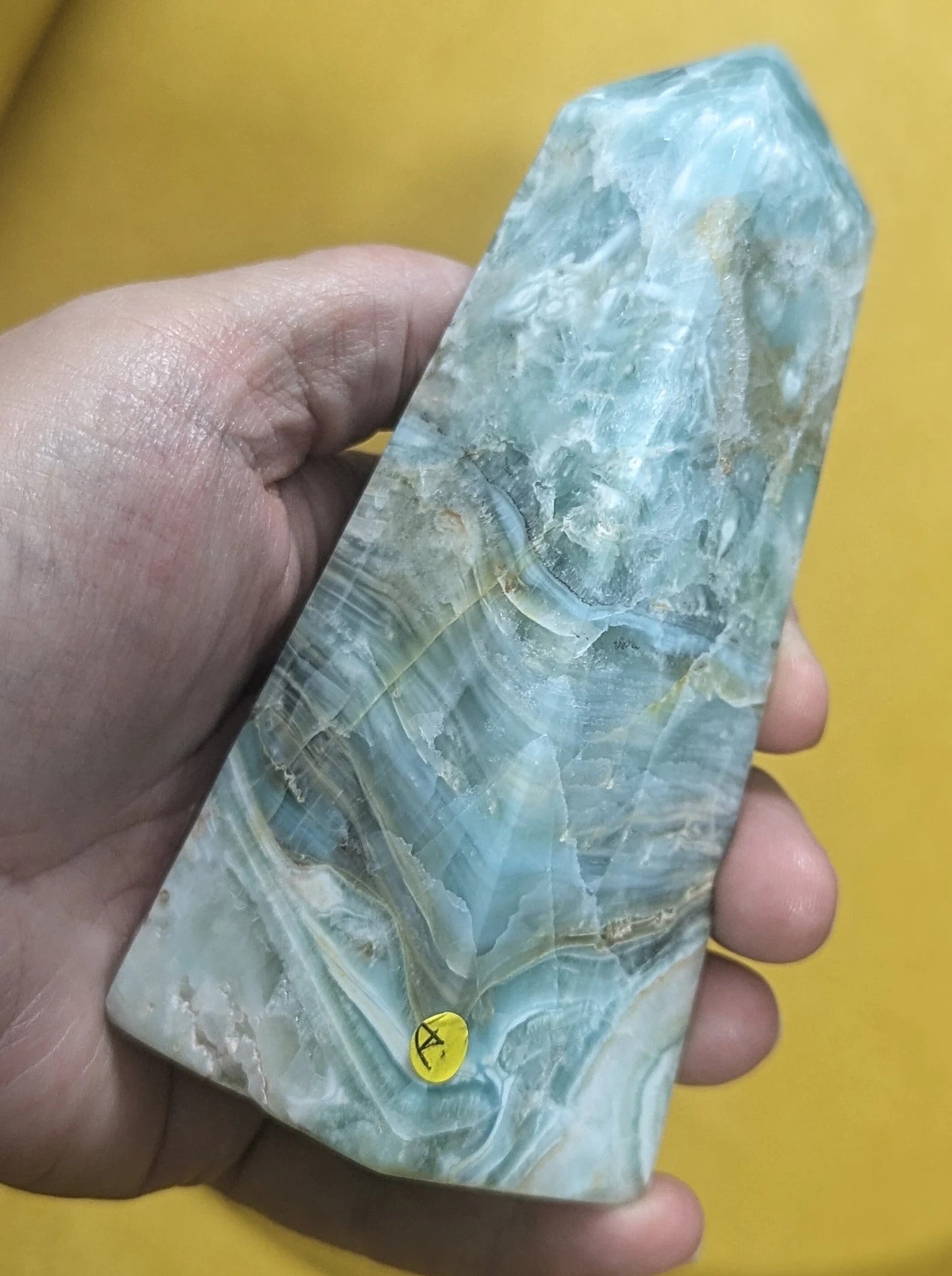 Blue Aragonite Tower 1A1