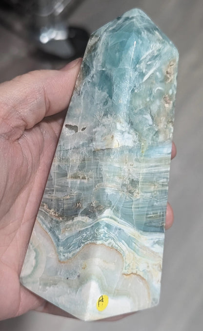 Blue Aragonite Tower 1A4