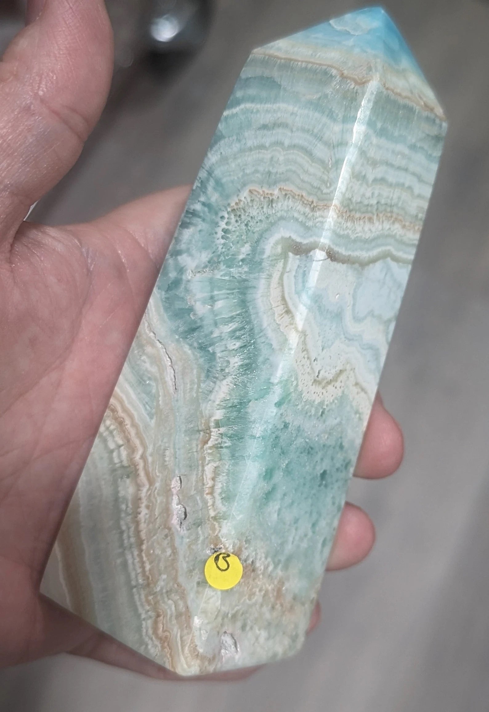 Blue Aragonite Tower 1B2