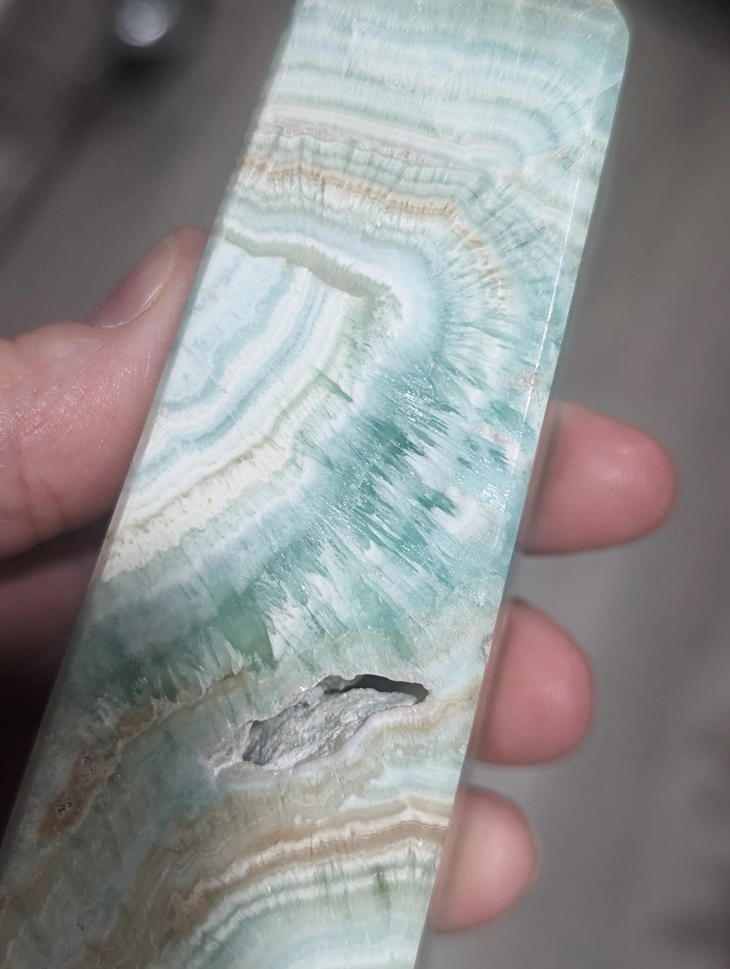 Blue Aragonite Tower 1B3